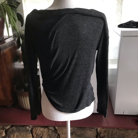 Harlowe and Graham waffle knit oversized sweater top - Picture 4 of 6
